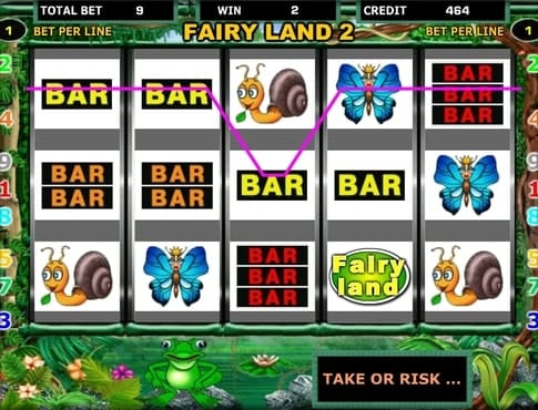 BAR символы в выигрышной комбинации на автомате Fairy Land